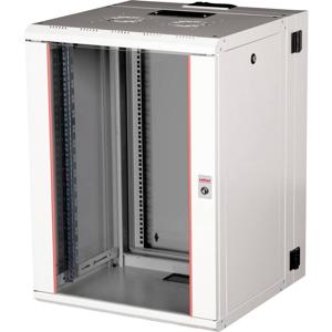 ROLINE 19-inch wandbehuizing Pro 16 U, 600x600 BxD tweedelig draaibaar grijs