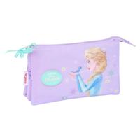 Pennenetui met 3 vakken Frozen Spirit Lila 22 x 12 x 3 cm