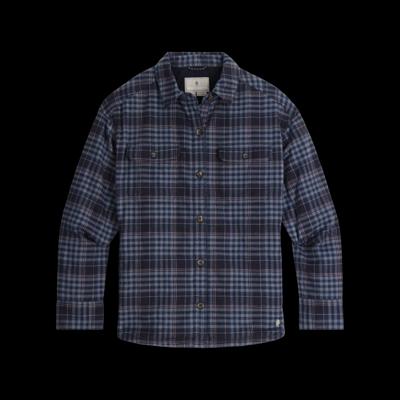 Royal Robbins Vista Flannel Shacket Overhemd Dames Deep Blue Antelope Pld XL