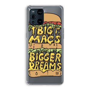 Big Macs Bigger Dreams: Oppo Find X3 Transparant Hoesje