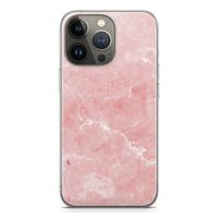 Roze marmer: iPhone 13 Pro Transparant Hoesje