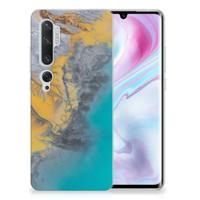 Xiaomi Mi Note 10 Pro | TPU | Siliconen hoesje | Marble Blue Gold