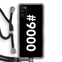 #9000: Samsung Galaxy A41 Transparant Hoesje met koord