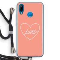 Best heart: Huawei P20 Lite Transparant Hoesje met koord