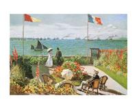 Kunstdruk Claude Monet - Terazza sul mare a Saint-Adresse 50x40cm