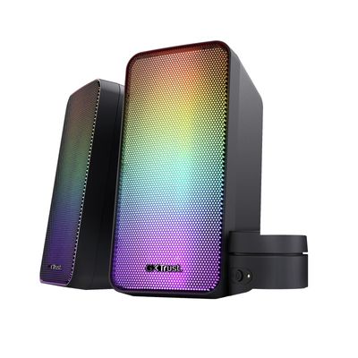 TrustGXT 611 Wezz 2.0 Speakerset met RGB-verlichting PC speaker Zwart