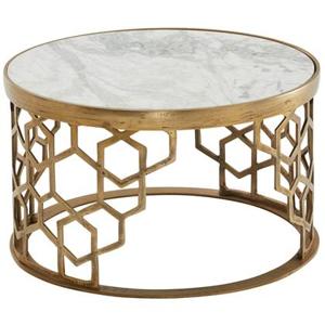 Sky Style Tule Ronde Salontafel Marmer | Goud