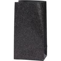 Papieren zakken, H: 17 cm, afm 6x9 cm, 170 gr, zwart, 8 stuk/ 1 doos