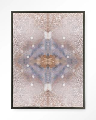 Urban Cotton Wandkleed 'Iberian Lynx' 80 x 110cm in Floating Frame - black