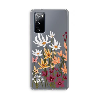 Painted wildflowers: Samsung Galaxy S20 FE / S20 FE 5G Transparant Hoesje