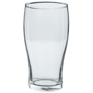 Set van 4x stuks grote bierglazen pint transparant 570 ml - 9 x 16 cm