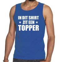 In dit shirt zit een Topper tanktop / mouwloos shirt blauw heren