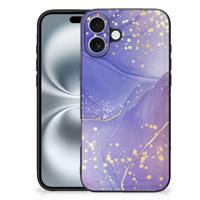 Kleurrijke Telefoonhoesje voor iPhone 16 Plus Watercolor Paars