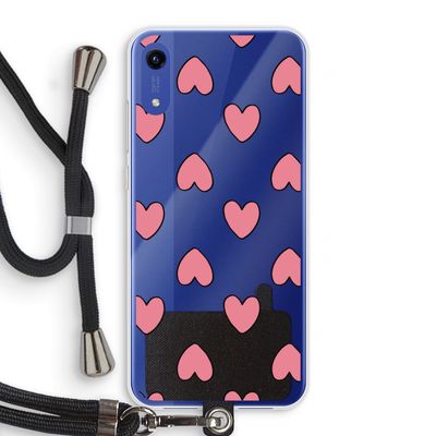 Ondersteboven verliefd: Honor Play 8A Transparant Hoesje met koord
