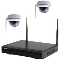 Inkovideo INKO-22M2D i22m2d IP-Bewakingscameraset WiFi 4-kanaals Met 2 cameras 1920 x 1080 Pixel