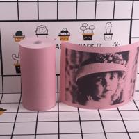 10st thermische Label Printer papier Sticker voor PAPERANG P1 / P2 / A6 grootte: 57 x 30 mm(Pink)