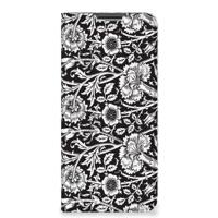 OPPO A54s | A16 | A16s Smart Cover Black Flowers
