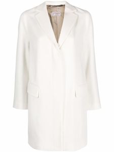 Alberto Biani manteau boutonné en laine - Blanc