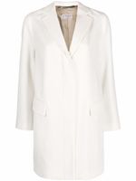 Alberto Biani manteau boutonné en laine - Blanc