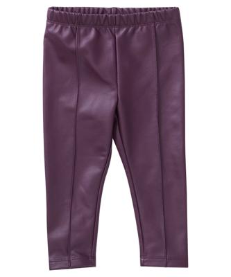 lederlook legging met naad