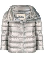 Herno cropped zip-up jacket - Gris