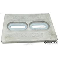 TENTECDIVERSS - ZINK PLAAT ANODE 152X102X13MM MINIDIVERS