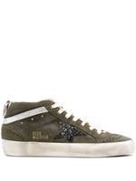 Golden Goose baskets montantes Mid Star - Vert