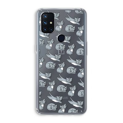 Poezen: OnePlus Nord N10 5G Transparant Hoesje