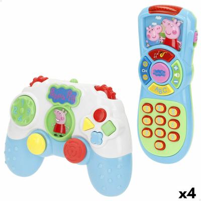 Telefoon om te leren Peppa Pig 15 x 11 x 5 cm (4 Stuks)