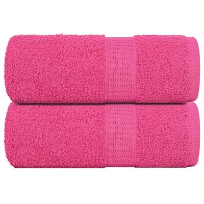 VidaXL Washandjes 2 stuks frogn roze 30x30 cm 100% katoen