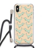 Dinos: iPhone X Transparant Hoesje met koord