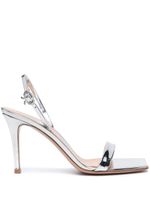 Gianvito Rossi sandales Ribbon 95 mm en cuir - Argent