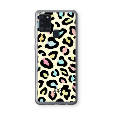 Leopard pattern: Samsung Galaxy A21s Transparant Hoesje