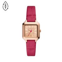 Horlogeband Fossil ES5085 Leder Roze 12mm Horlogeband Fossil ES5085 Leder Roze 12mm
