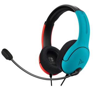 PDP 500-162-EU-BLRD Gamen Over Ear headset Kabel Stereo Blauw, Rood (geëloxeerd) Ruisonderdrukking (microfoon), Noise Cancelling Microfoon uitschakelbaar (mute)