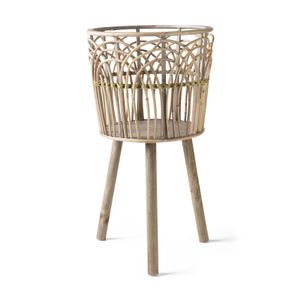 Rotan plantenbak - ø34x63 cm
