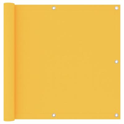 VidaXL Balkonscherm 90x600 cm oxford stof geel