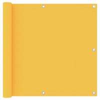 VidaXL Balkonscherm 90x600 cm oxford stof geel