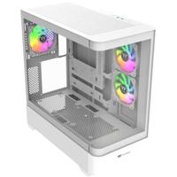 PC-behuizing (zonder voeding) - THERMALTAKE - View 290 TG ARGB Snow - Mid-tower - ATX-vormfactor - 3x120mm A-RGB meegeleverd - Wit