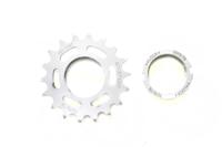 Fixed Tandwiel 18t met lockring - Wit
