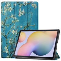 3-Vouw sleepcover hoes - Samsung Galaxy Tab S7 / Tab S8 - Van Gogh Amandelbloesem