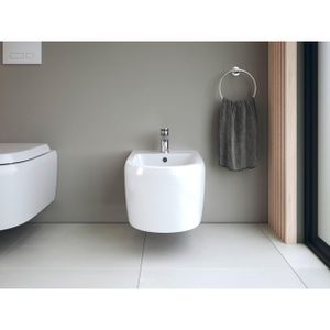 Duravit Qatego closetzitting softclose 36.9x46.3cm afneembaar glans wit 0026890000