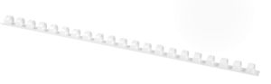 Q-CONNECT bindrug 8mm 21 rings 100 stuks wit