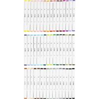 Creativ Company Tekenstift, lijndikte 1+8 mm, standaardkleuren, 48 stuk/ 1 doos