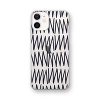 Marrakech Zigzag: iPhone 12 mini Transparant Hoesje Marrakech Zigzag: iPhone 12 mini Transparant Hoesje