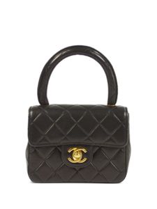 CHANEL Pre-Owned mini sac à main Classic Flap (1992) - Noir