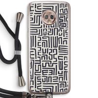Moroccan Print: Motorola Moto G6 Transparant Hoesje met koord