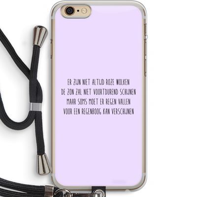 Regenboog: iPhone 6 PLUS / 6S PLUS Transparant Hoesje met koord