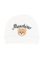 Moschino Kids bonnet à logo Teddy Bear imprimé - Blanc - thumbnail