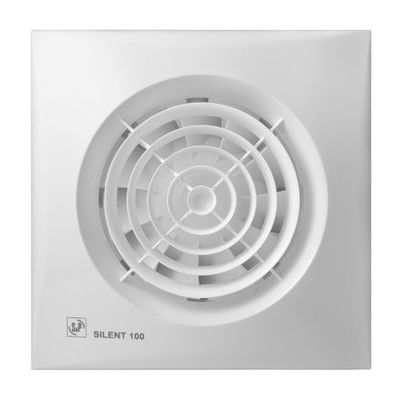 S&P Silent 100 CMZ aan/uit + trekkoord Badkamer / toilet ventilator -Ø100mm